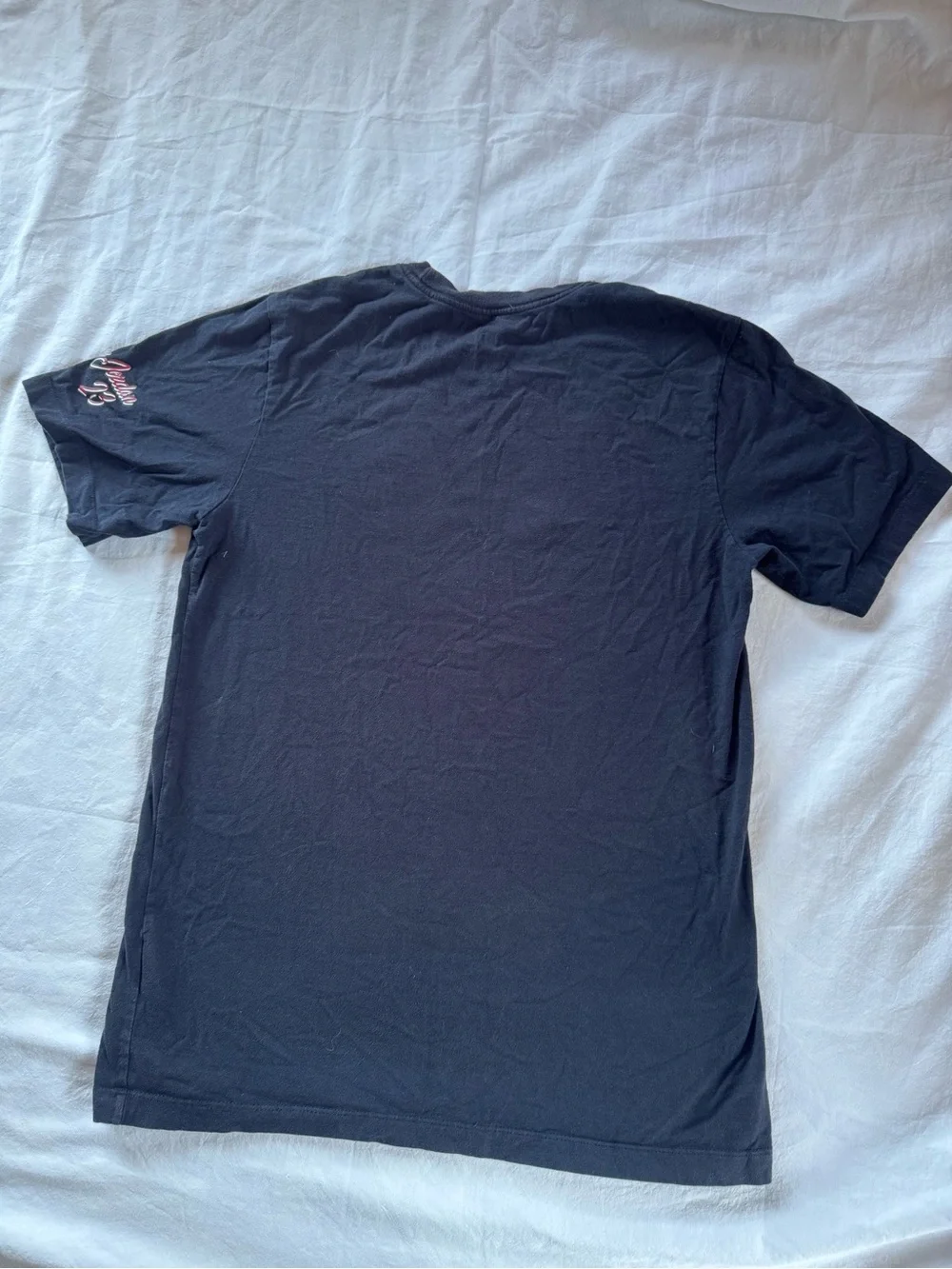 Nike Jordan T-shirt Short Sleeve Black And Red Design Size Small Made In Mexico